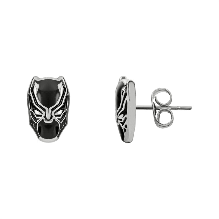 Black Panther Stainless Steel Earrings