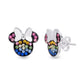 Minnie Sterling Silver Rainbow Stone Set Earrings