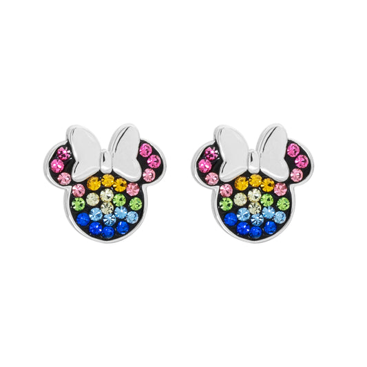 Minnie Sterling Silver Rainbow Stone Set Earrings