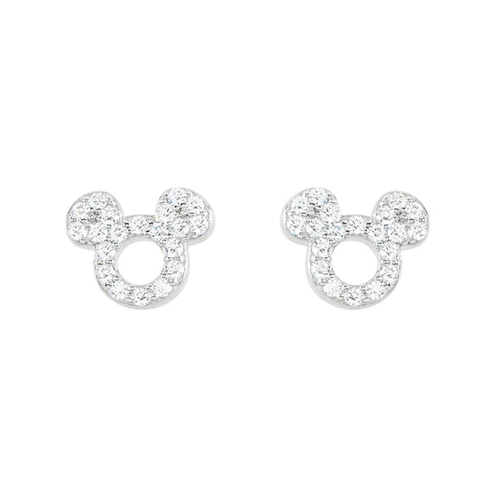 Mickey Sterling Silver Stone Set Earrings