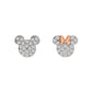 Mickey & Minnie Sterling Silver Mismatched Earrings