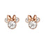 Minnie Two Tone Sterling Silver Crystal Earrings