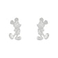 Disney Mickey Silhouette Sterling Silver Stud Earrings