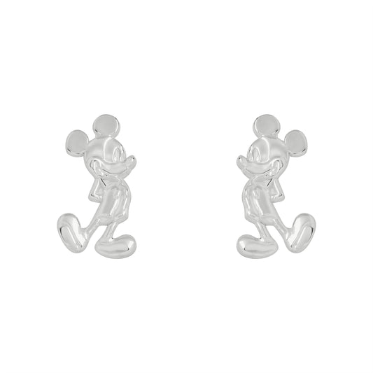 Disney Mickey Silhouette Sterling Silver Stud Earrings