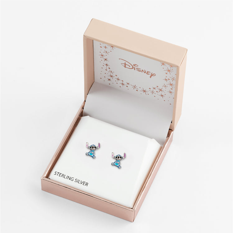 Lilo & Stitch Sterling Silver Stitch Earrings