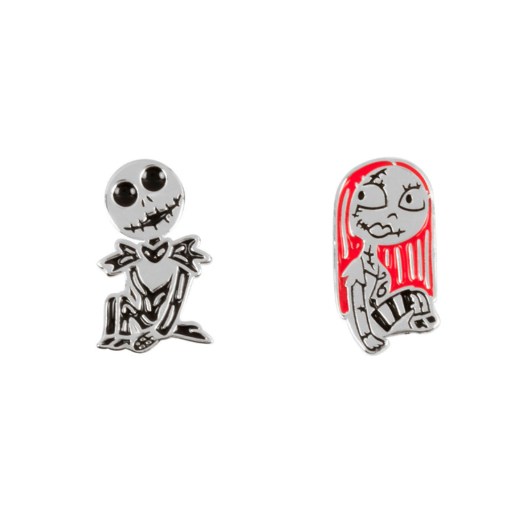 Nightmare Before Christmas Sterling Silver Mismatched Earrings