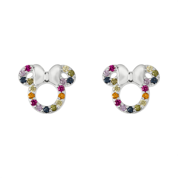 Minnie Sterling Silver Multicolour Stone Set Earrings