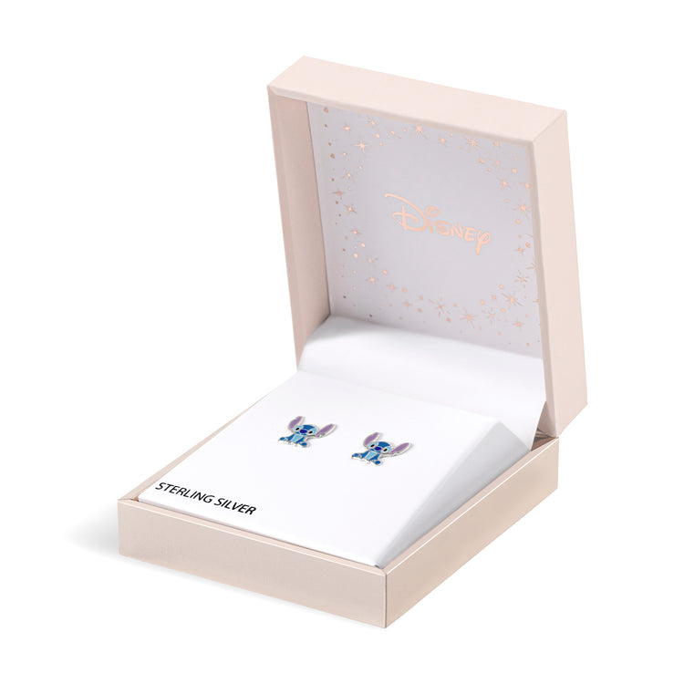 Stitch Sterling Silver Enamel Stud Earrings