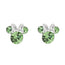 Minnie Silver Plated August Birthstone Stud Earrings