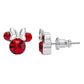 Minnie Silver Plated July Birthstone Stud Earrings