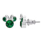 Minnie Silver Plated May Birthstone Stud Earrings