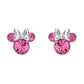 Minnie Silver Plated October Birthstone Stud Earrings