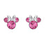 Minnie Silver Plated October Birthstone Stud Earrings