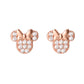 Minnie Rose Gold Silver Plated Stone Set Earrings