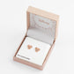 Minnie Rose Gold Silver Plated Stone Set Earrings