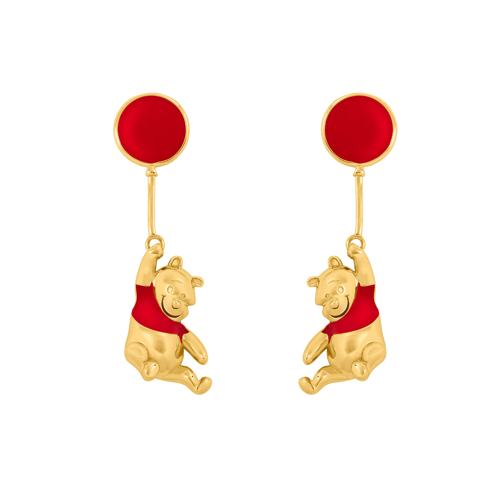 Winnie Pooh Floating Balloon Earrings