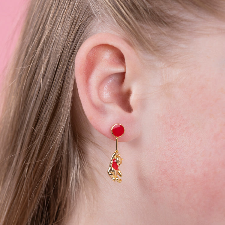 Winnie The Pooh Floating Balloon Earrings