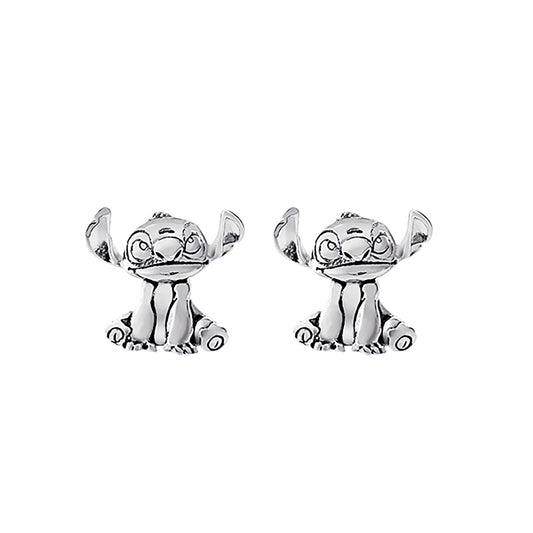 Lilo & Stitch Silver Plated Stud Earrings