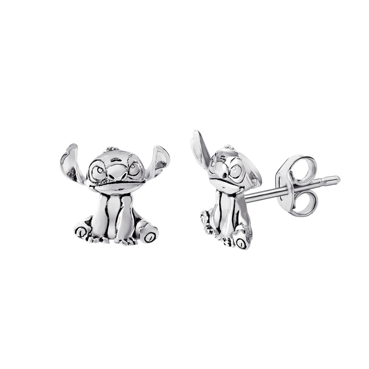 Lilo & Stitch Silver Plated Stud Earrings