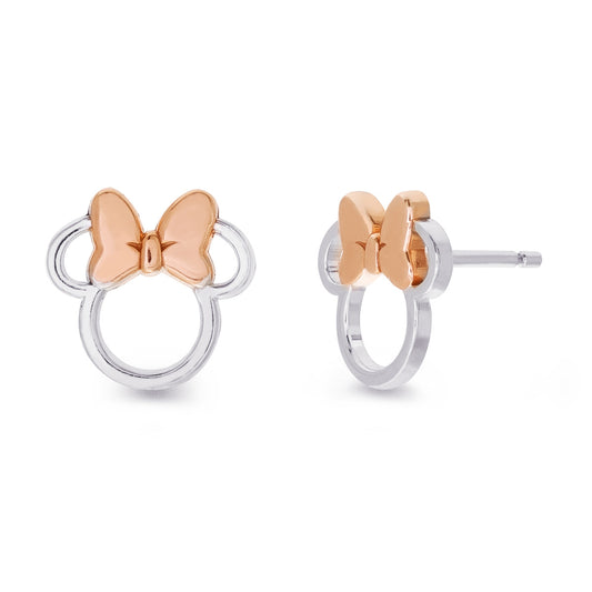 BRASS TT CUT-OUT MINNIE STUD EARRING