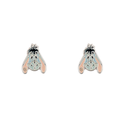 BRASS SLV PLT EEYORE STUD EARRINGS