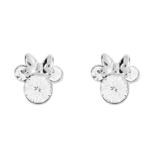 Minnie Sterling Silver April Birthstone Stud Earrings