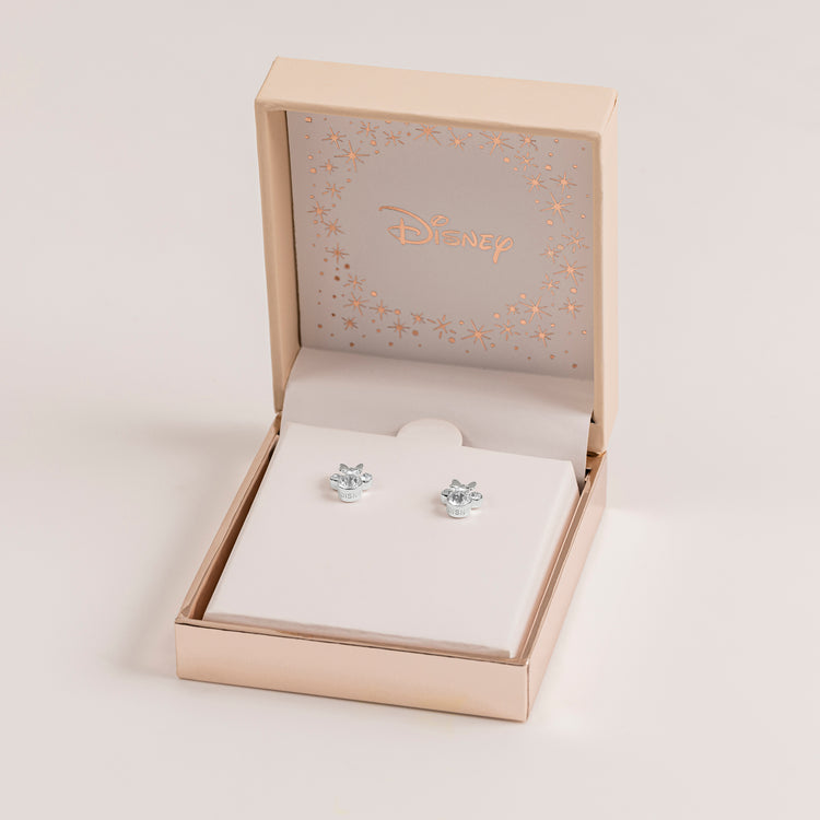 Minnie Sterling Silver April Birthstone Stud Earrings