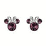 Minnie Sterling Silver February Birthstone Stud Earrings