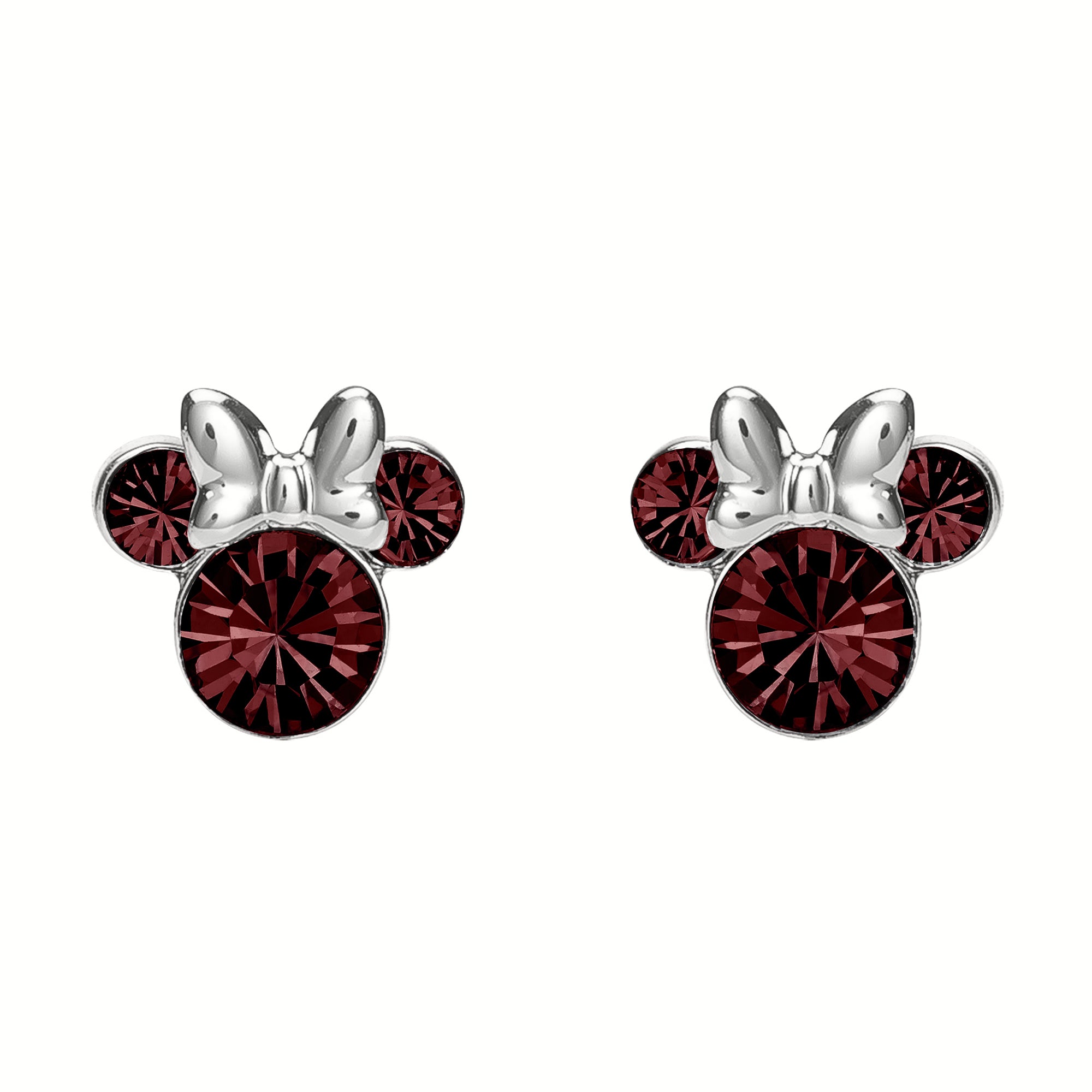 Minnie Sterling January Birthstone Stud Earrings