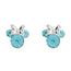 Minnie Sterling Silver March Birthstone Stud Earrings