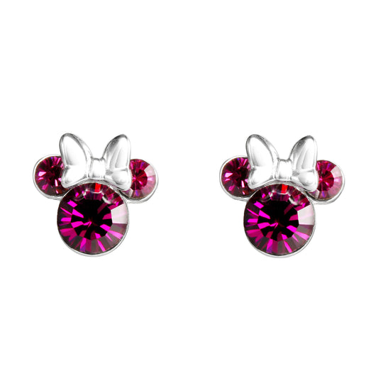 Minnie Sterling Silver October Birthstone Stud Earrings