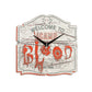 Friday The 13th Camp Crystal Lake Brown and Black Sign Shaped Clock