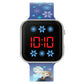 Frozen Blue Printed Strap LED Watch