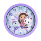 Gabby's Dollhouse Purple Wall Clock