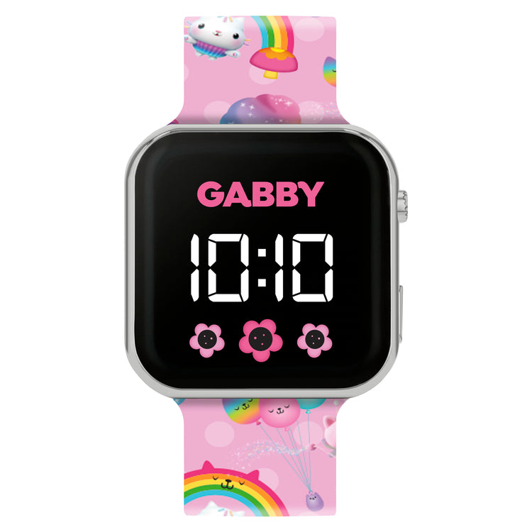 Gabby's Playhouse Pink Strap LED Watch