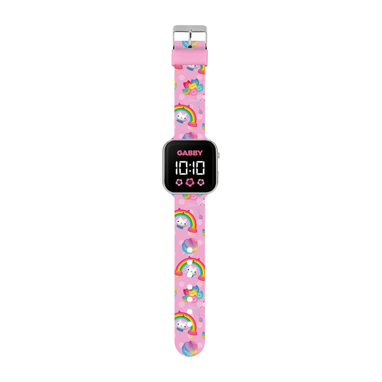 Gabby's Playhouse Pink Strap LED Watch