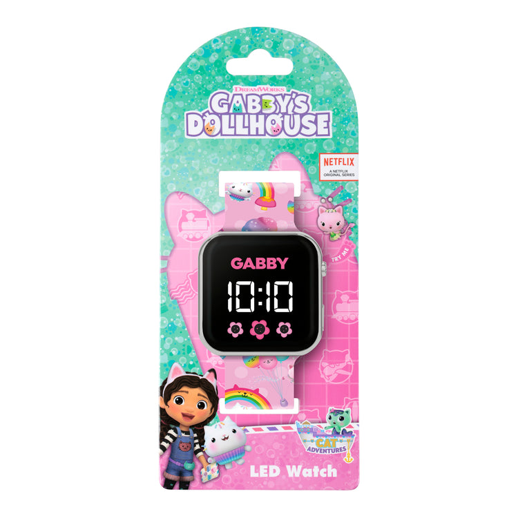 Gabby's Playhouse Pink Strap LED Watch