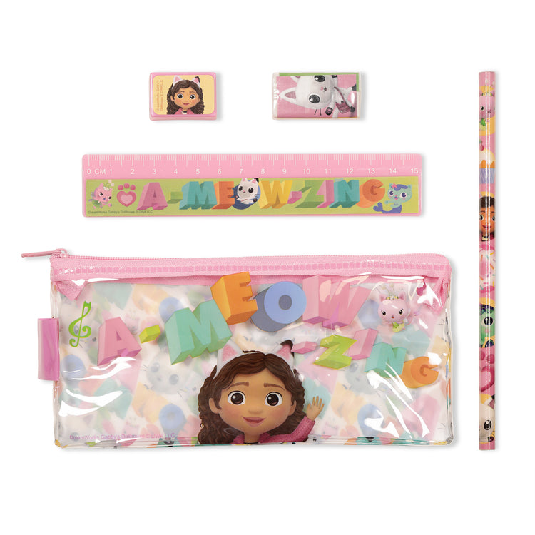 Gabby's Dollhouse Stationery Set & Pencil Case