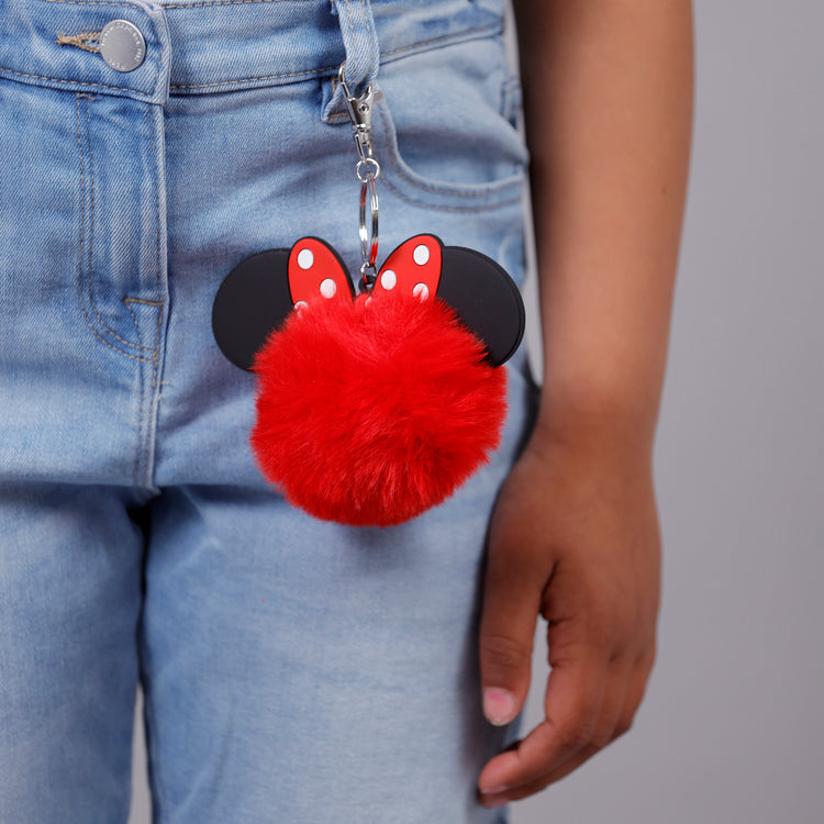 Minnie Pom Pom Keychain