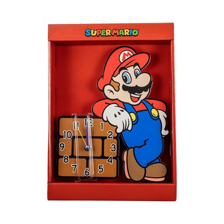 Super Mario Bros. Mario Shaped Wall Clock