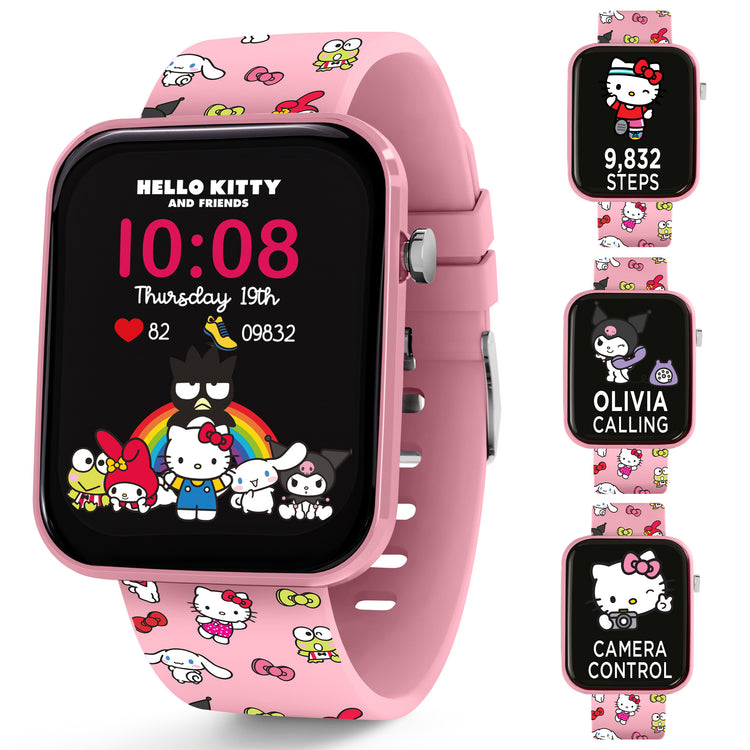 Hello Kitty & Friends Pink Printed Strap Smart Watch