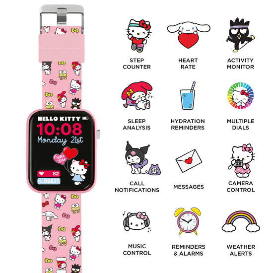 Hello Kitty & Friends Pink Printed Strap Smart Watch
