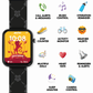 Harry Potter Black Printed Strap Smart Watch