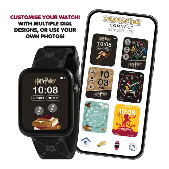 Harry Potter Black Printed Strap Smart Watch