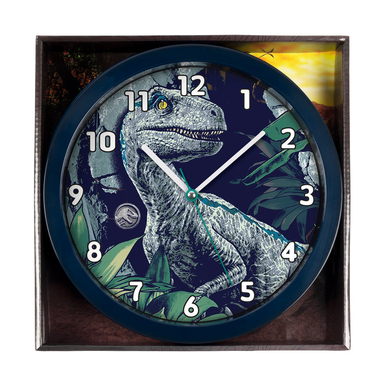 Universal Jurassic World Blue & Green Wall Clock