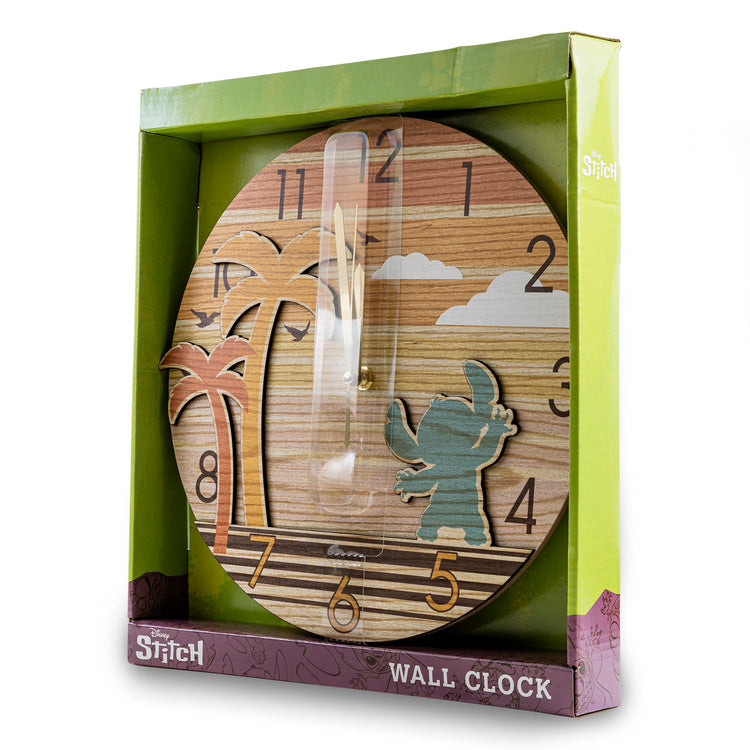 Lilo and Stitch Palm Tree Wall Clock