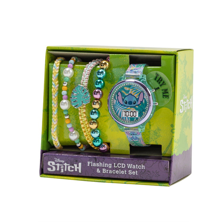 Disney Lilo and Stitch Digital Watch and Bracelet Set