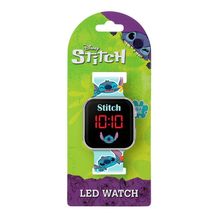 Lilo & Stitch Blue Printed LED Watch