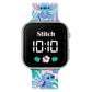 Stitch Printed Strap LED Watch