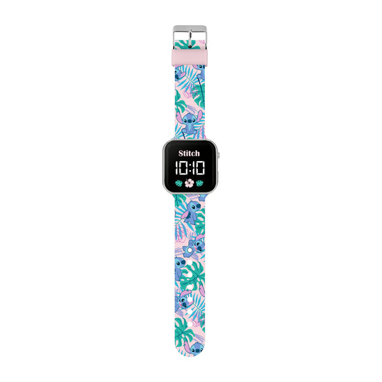 Stitch Printed Strap LED Watch
